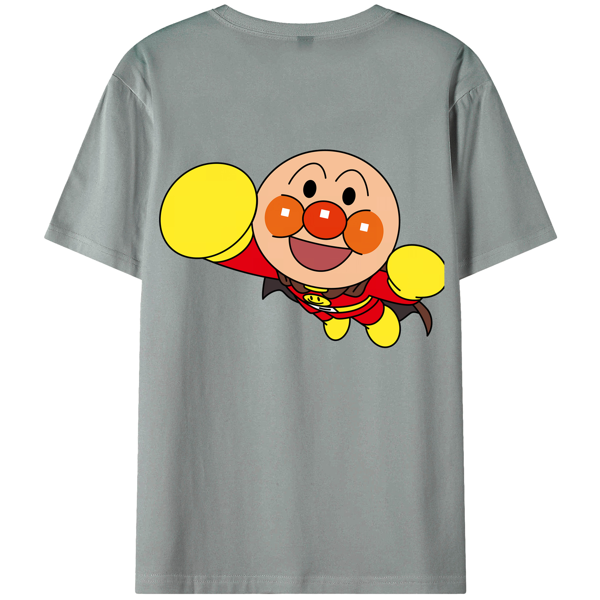 （画像用） アンパンマン Anpanman 綿100％ メンズ半袖Tシャツ（バックプリント） 通気性